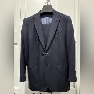 Women’s Navy Super 150 Single breasted suit (custom by Suitsupply)- 100% wool